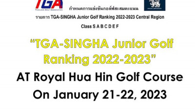 “TGA-SINGHA Junior Golf Ranking 2022-2023”