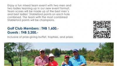                  ,   . Team scores will be made up of the best men’s and best ladies’ Stableford points on each hole combined. The team with the most combined Stableford points will be champions.