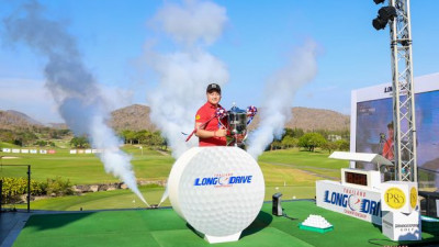 Congratulations to James Natthawat Sakulcharoenrat on his winning 363.2 yds drive in the fantastic 2023 Thailand Long Drive Championship final at Black Mountain Golf Club, Hua Hin.