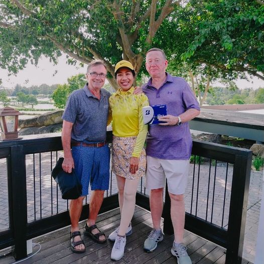 Banyan Golf Club Hua Hin 3 people people golfing and golf course