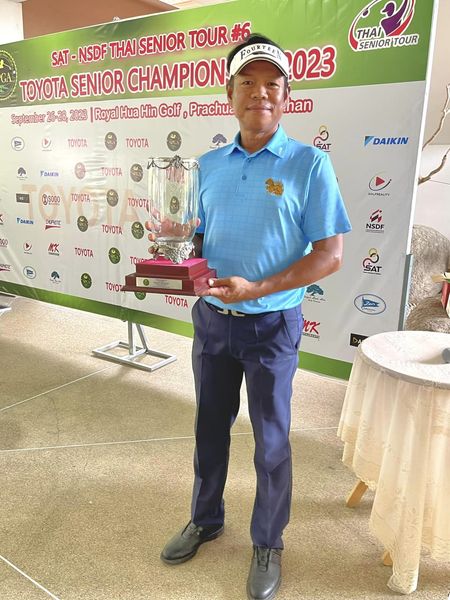 Royal Hua Hin Golf Course 1 person golfing golf course and text