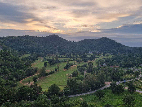 Hua Hin Korea Golf Club amp Milpordparadise Hotel nbsp grass cloud twilight mountain and horizon
