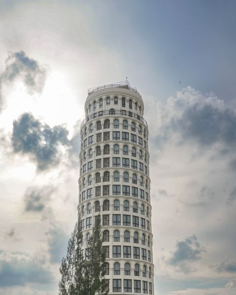 Toscana Valley silo bell tower and the Leaning Tower of Pisa
