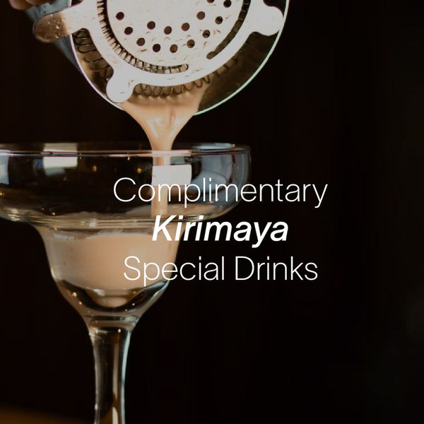 Kirimaya Khao Yai drink and Complimentary Kirimaya Special Drinks