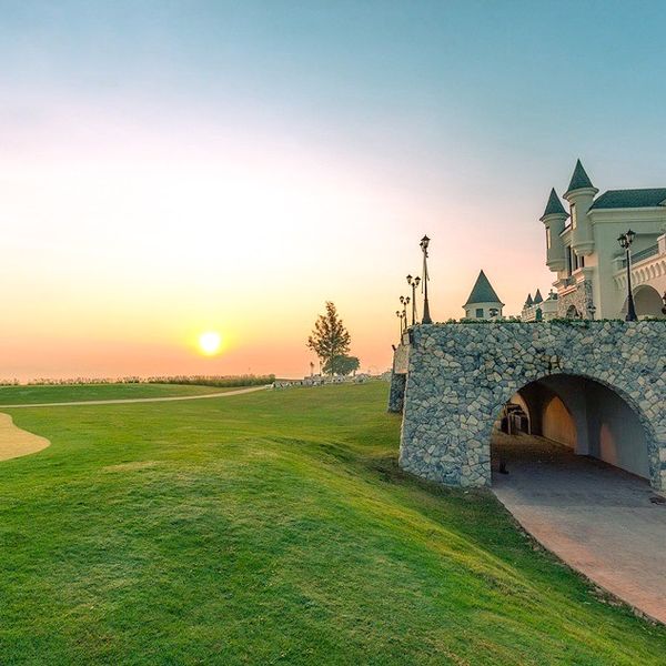 My Ozone Golf Club Khaoyai golf golf course castle and twilight