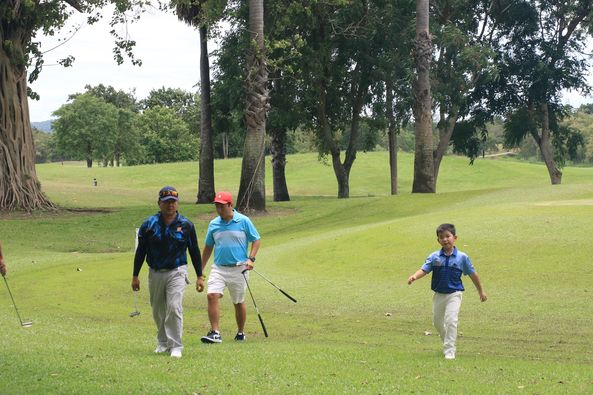 Lake View Resort amp Golf Club 3 people people golfing golf cart and golf course