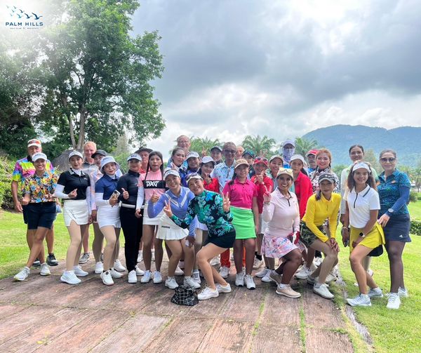 Palm Hills Golf Club amp Residence 9 people people golfing golf course and text