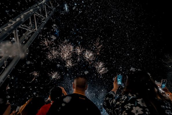 Rancho Charnvee Resort Khaoyai amp CountryClub ที่พักเขาใหญ่ ที่เที่ยวเขาใหญ่ nbsp 4 people fireworks and crowd