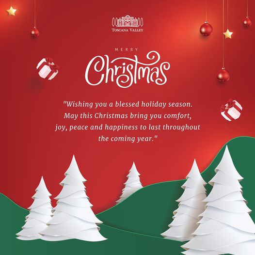 Toscana Valley tree and 00RH00 TOSCANA VALLEY Chrstmas MERRY Wishing you a blessed holiday season May this Christmas bring you comfort joy peace and happiness to last throughout the coming year Toscana Valley tree and 00RH00 TOSCANA VALLEY Chrstmas MERRY Wishing you a blessed holiday season May this Christmas bring you comfort joy peace and happiness to last throughout the coming year