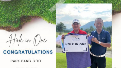 What a delightful Monday for .  , our hole in one winner on hole 8 par 3 140 yards at     &amp; .