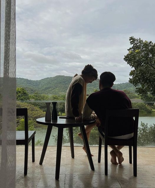 Kirimaya Khao Yai 2 people outdoors and tree