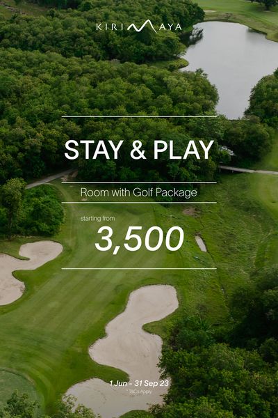Kirimaya Khao Yai golf golf cart golf course and text