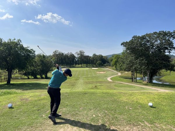 Plutaluang Navy Golf Course 1 person grass and golf course Plutaluang Navy Golf Course 1 person grass and golf course