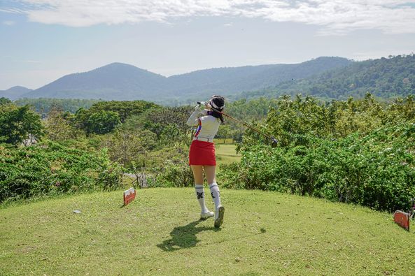 Wangjuntr Golf Park 1 person standing and grass Wangjuntr Golf Park 1 person standing and grass