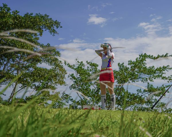 Wangjuntr Golf Park 1 person standing tree grass and nature Wangjuntr Golf Park 1 person standing tree grass and nature