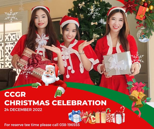 Chee Chan Golf 3 people and WWW CCGR CHRISTMAS CELEBRATION 24 DECEMBER 2022 For reserve tee time please call 038 196555 Chee Chan Golf 3 people and WWW CCGR CHRISTMAS CELEBRATION 24 DECEMBER 2022 For reserve tee time please call 038 196555