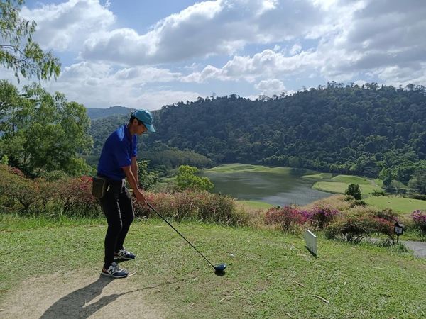 Wangjuntr Golf Park 1 person and nature Wangjuntr Golf Park 1 person and nature