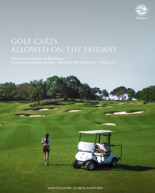 Siam Country Club 2 people golf course grass nature and Plantation GOLF CARTS ALLOWED ON THE FAIRWAY More Information Booking rsvn siamcountryclub com 038 900 700 8 00 a m 17 00 p m SIAM COUNTRY CLUB PLANTATION Siam Country Club 2 people golf course grass nature and Plantation GOLF CARTS ALLOWED ON THE FAIRWAY More Information Booking rsvn siamcountryclub com 038 900 700 8 00 a m 17 00 p m SIAM COUNTRY CLUB PLANTATION