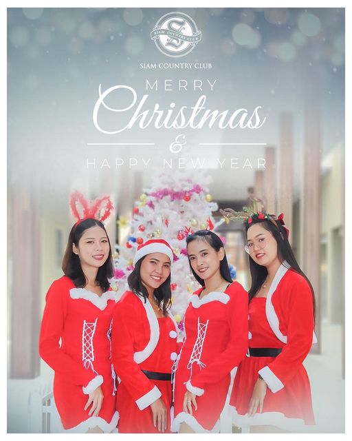 Siam Country Club 4 people people standing and SIAM COUNTRY CLUB Christmas MERRY HAPPY NEWYEAR YEAR Siam Country Club 4 people people standing and SIAM COUNTRY CLUB Christmas MERRY HAPPY NEWYEAR YEAR