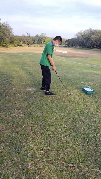 Wangjuntr Golf Park 1 person and grass Wangjuntr Golf Park 1 person and grass
