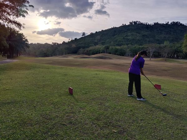 Wangjuntr Golf Park 1 person golfing nature grass and golf course Wangjuntr Golf Park 1 person golfing nature grass and golf course