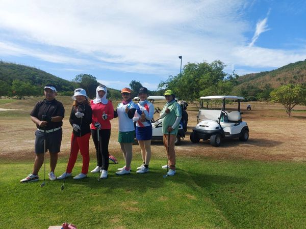 ศูนย์พัฒนากีฬา สอ รฝ ACDC Golf Course 7 people people golfing golf cart and golf course