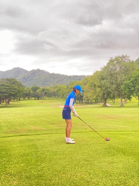 Bangpra Golf Club and Resort 1 person golfing and golf course