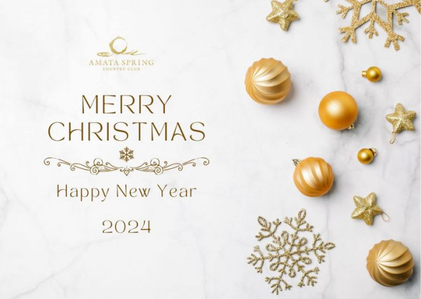 Amata Spring Country Club nbsp christmas tree and AMATA SPRING COUNTRY CLUB CLUB MERRY CHRISTMAS Happy New Year 2024
