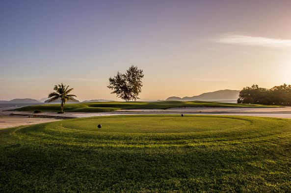 nature sky body of water tree golf course and grass nature sky body of water tree golf course and grass