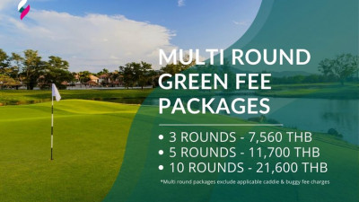 Have the best golf experience at our golf course with our Multi round green fee packages!
