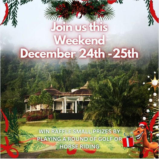 Kirinara Golf Course Khao Lak outdoors tree and Join US this Weekend December 24th 25th WIN RAFFLE SMALL PRIZES BY PLAYING AROUND OF GOLF OR HORSE RIDING Kirinara Golf Course Khao Lak outdoors tree and Join US this Weekend December 24th 25th WIN RAFFLE SMALL PRIZES BY PLAYING AROUND OF GOLF OR HORSE RIDING
