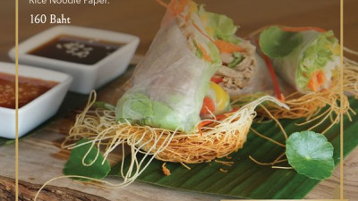                 &amp;  ,      . If you are craving for a healthy or light starter, we recommend the    , this simple dish is a savory mixture of fresh vegetables and herbs, smoked duck leg confit, delicately rolled in rice noodle paper, that will surely d