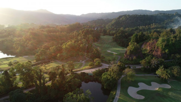 Red Mountain Golf Club Phuket Thailand nature grass tree and golf course