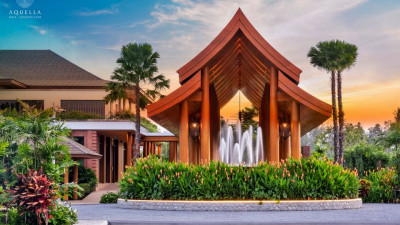          is a stretch of 30 kilometers of pristine white sand and tropical forest along the Andaman coastline between Khao Lak and Phuket, where sits the hidden gem and a golfer’s heaven, Aquella Golf &amp; Country Club.   &amp;          , where the unriv