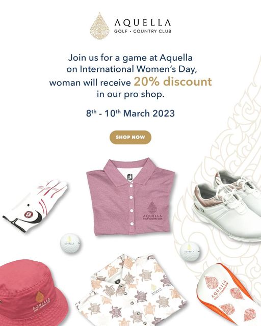 Aquella Golf amp Country Club footwear and AQUELLA GOLF COUNTRY CLUB Join us for a game at Aquella on International Women s Day woman will receive 20 discount in our pro shop 8th 10th March 2023 SHOP NOW FJ AQUELLA AGVELLA AGWELLA AQUELLA AQUELLA QUE