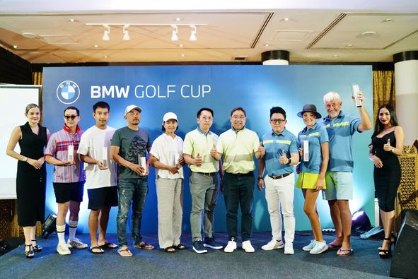 Blue Canyon Country Club 11 people people standing indoor and 1 BMW GOLF CUP AT