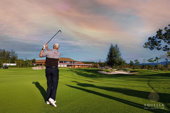 Aquella Golf amp Country Club 1 person golfing golf course and nature
