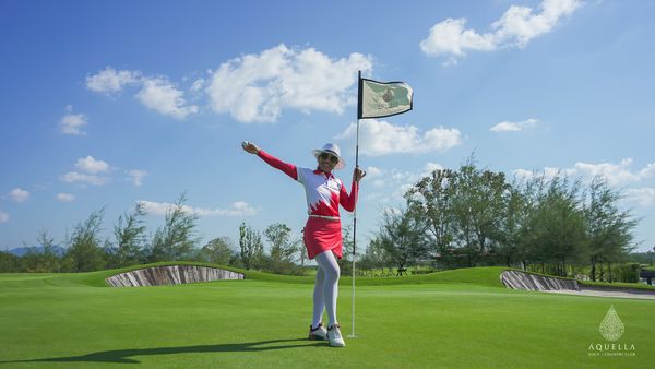 Aquella Golf amp Country Club 1 person golfing golf course and text