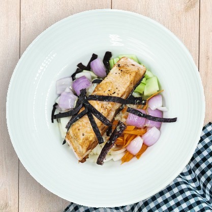 Aquella Golf amp Country Club smoked salmon and tofu