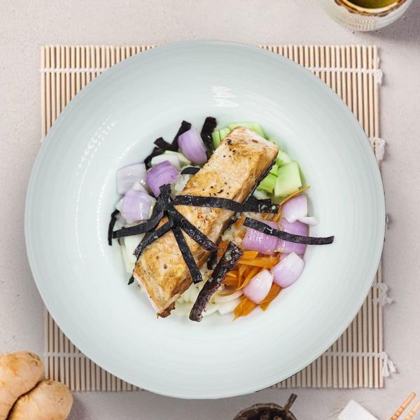 Aquella Golf amp Country Club sashimi shiitake mushrooms and tofu