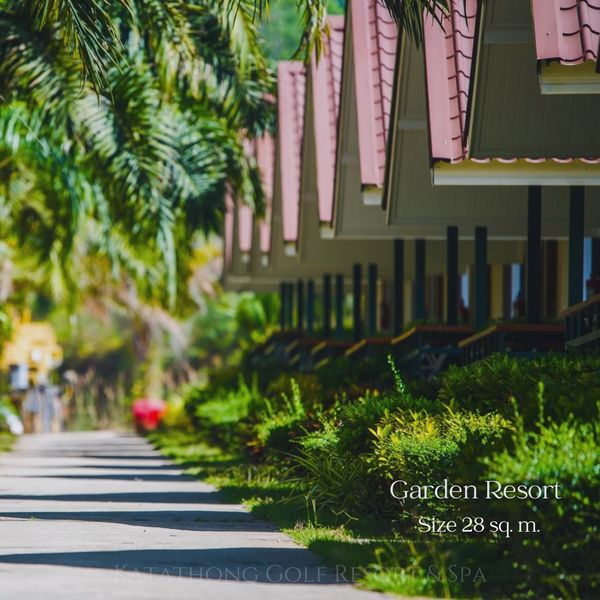 Katathong Golf Resort amp Spa street and Garden Resort Size 28 sq 28m m