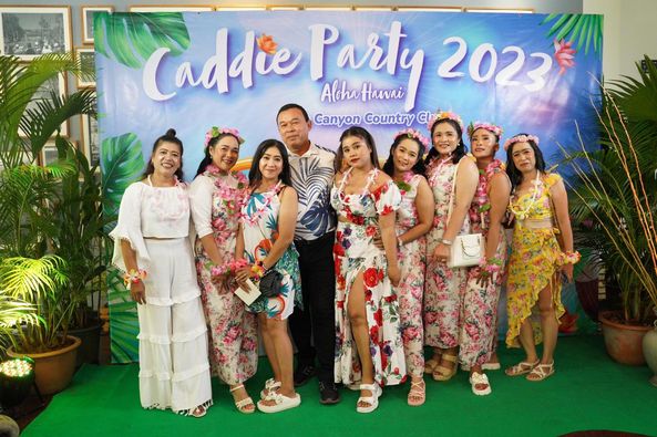 Blue Canyon Country Club 9 people and Caddie Party Aldha Hawai 2023 Canyon Country CL