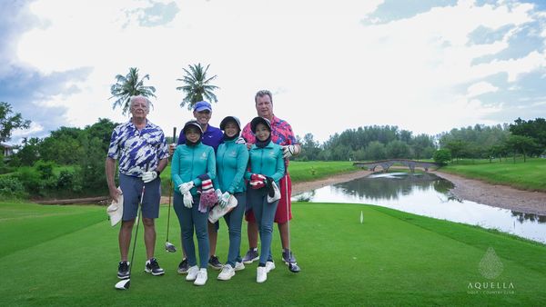 Aquella Golf amp Country Club nbsp 4 people people golfing golf cart and golf course