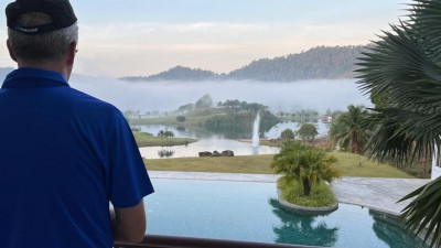 Enjoy the mist view from the room.