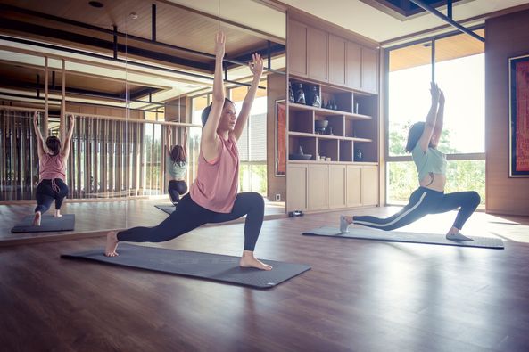 Aquella Golf amp Country Club nbsp 3 people and people practicing yoga