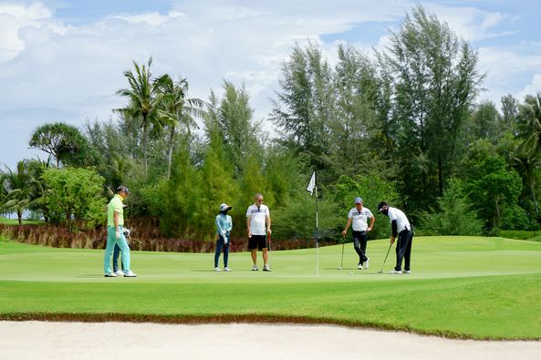 Aquella Golf amp Country Club nbsp 5 people people golfing golf cart and golf course